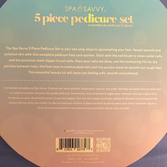 NIB 5-Piece Pedicure Set - Picture 3 of 5